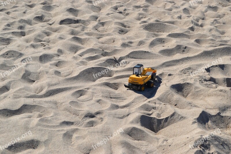 Excavator Toy Sand Dig Sand Free Photos