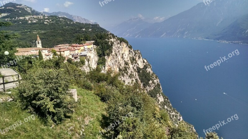 Garda Lake Italy Landscape Mountains