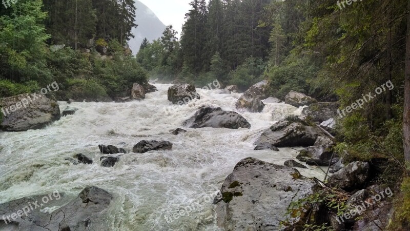 White Water Rapids River Wild Water