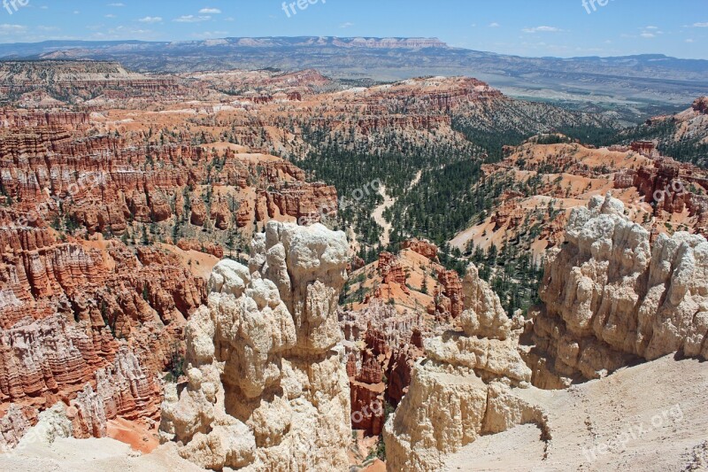 Bryce National Park Scenery Landscape Bryce Nature