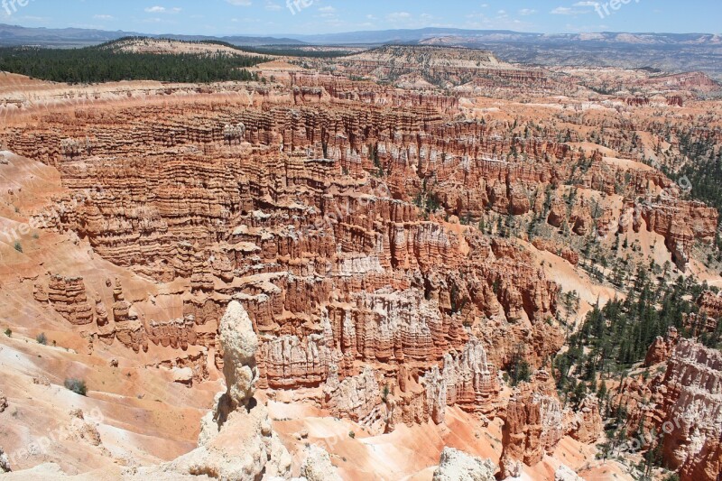 Bryce National Park Scenery Landscape Bryce Nature