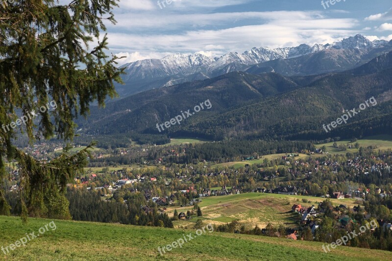 Mountains Tatry Polish Tatras View Of Zakopane Nature