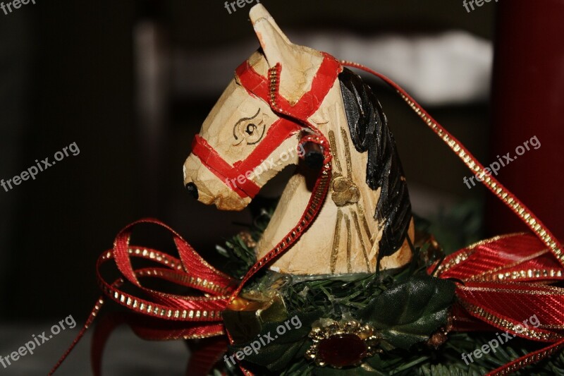 Wooden Toys Horse Advent Wreath Advent Free Photos