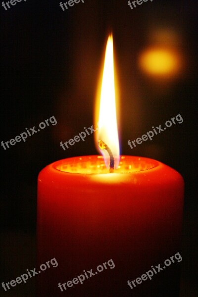 Candle Flame Advent Warm Cuddly