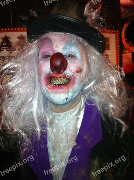 Clown Halloween Bad Clown Carnival Costume