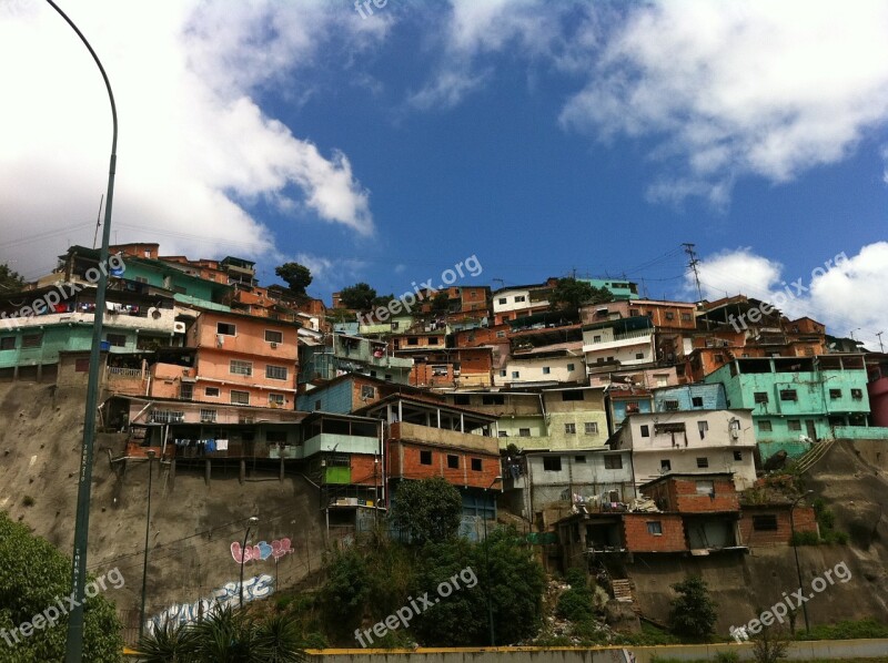 Caracas Venezuela Barriada Venezuelan Neighborhood Free Photos