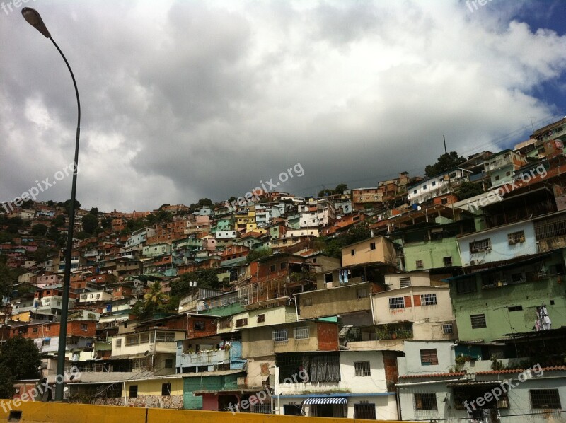 Caracas Venezuela Barriada Venezuelan Neighborhood Free Photos