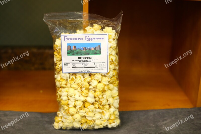 Popcorn Candy Food Sweet Dessert