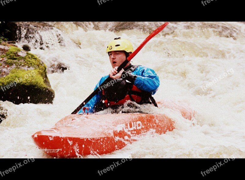 Kayak Water Paddle White Water Wild Water