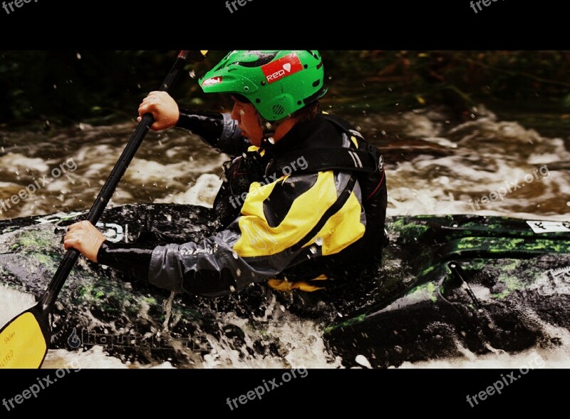 Kayak Water Paddle White Water Wild Water