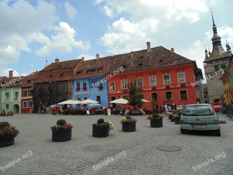 Sighisoara Romania Houses Free Photos