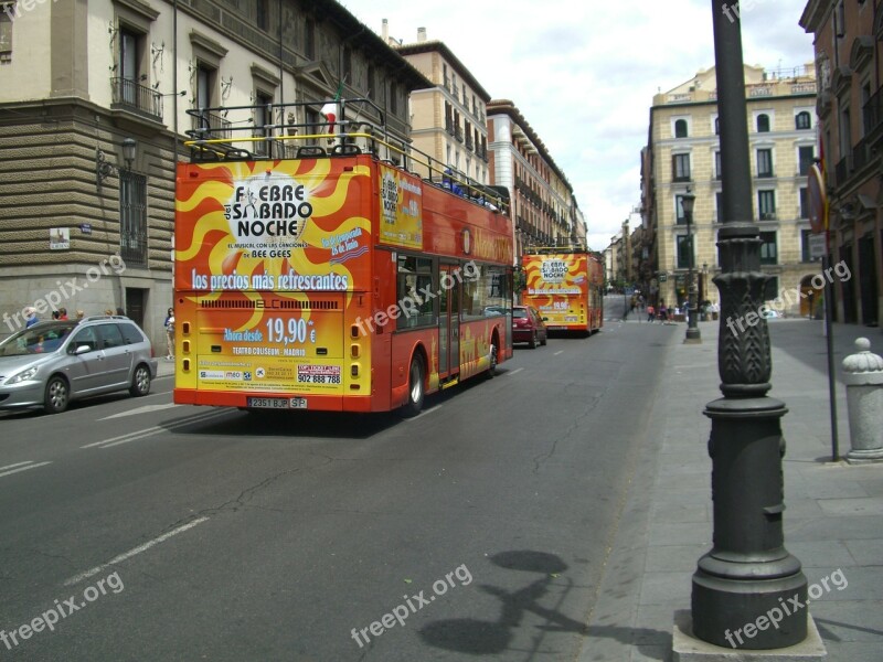 Madrid Tourist Bus City Centre Free Photos