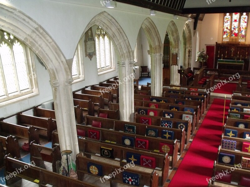 St George's Morebath Church Interior Arches Arch