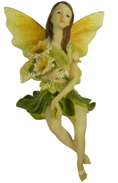 Fee Elf Flowers Figure Fantasy Creatures