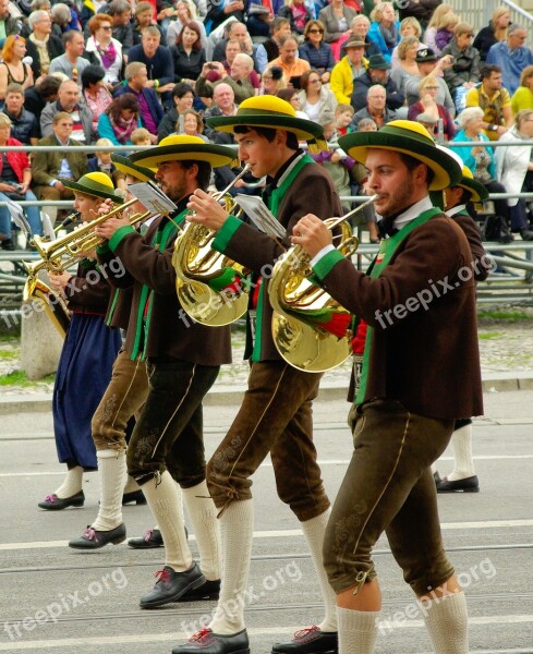 Oktoberfest Parade Munich Tradition Germany