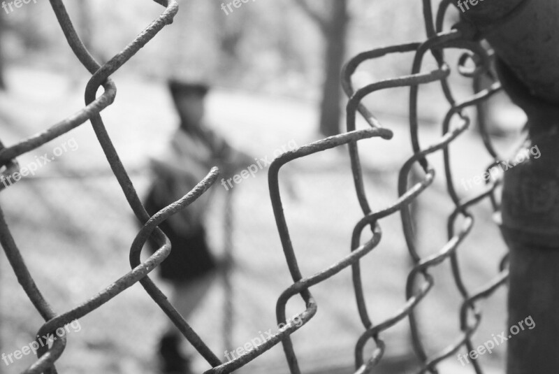 Fence Park City Gritty Landscape