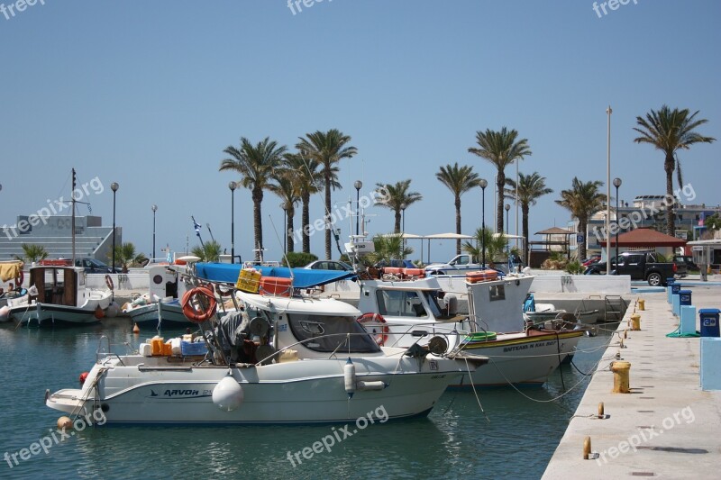 Harbor Boats Port Marina Greece