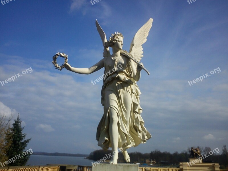 Schwerin Castle Angel Statue Stone Statue Free Photos