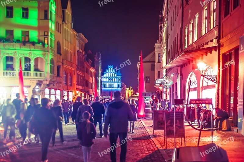 Festival Of Lights City City Lights Wittenberg Night