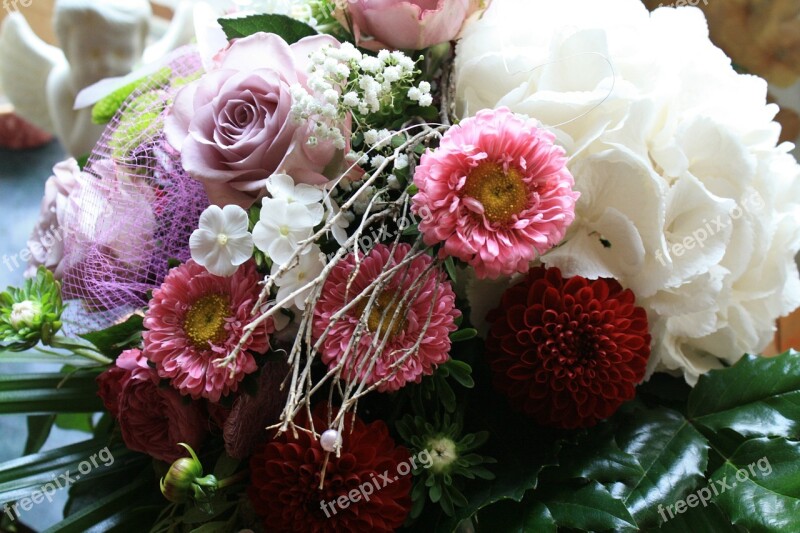 Bouquet Bouquets Wedding Tender Pink