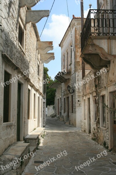 Greece Architecture The Old Town Monuments Paros