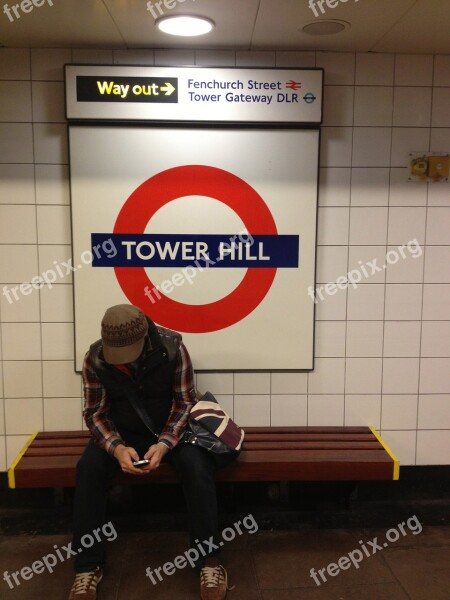 Stranger London Train Station Underground