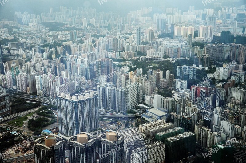 Hong Kong City Asia Skyscraper Building