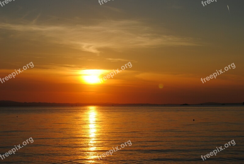 Lake Constance Sunset Lake Abendstimmung Water