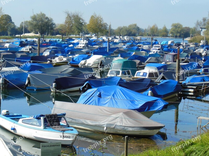 Boats Port Lake Constance Covered Free Photos