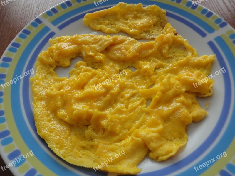 Scrambled Eggs Eggs Duck Food Free Photos