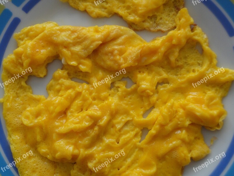 Scrambled Eggs Eggs Duck Food Free Photos