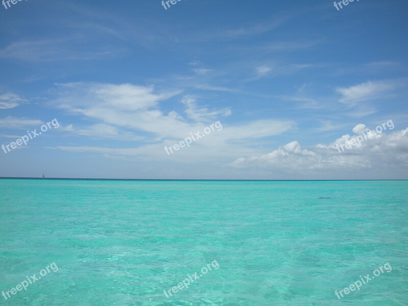 Caribbean Sea Ocean Blue Sky