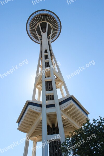 Space Needle Seattle Washington Architecture Downtown