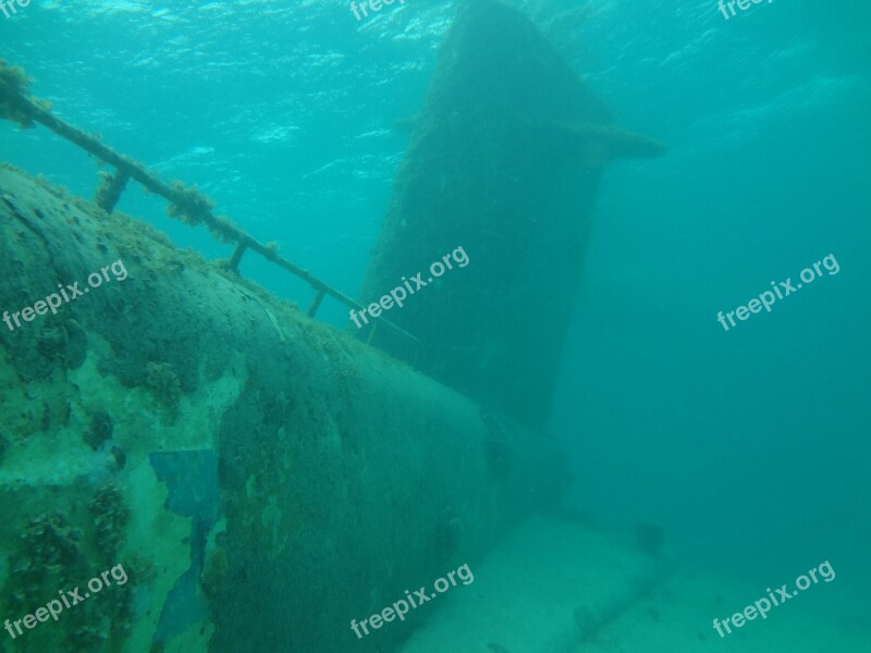 Submarine Ocean Sunken Nautical Scuba