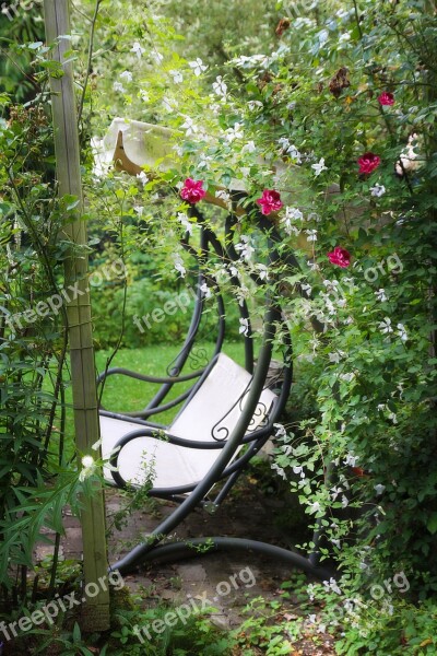 Garden Bench Garden Nature Recovery Romance