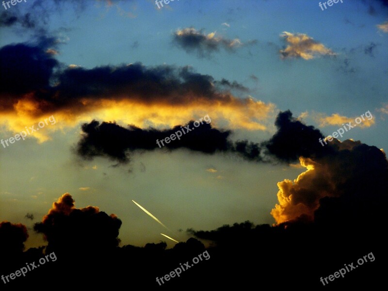 Sunset Sky Sun Cloud Twilight