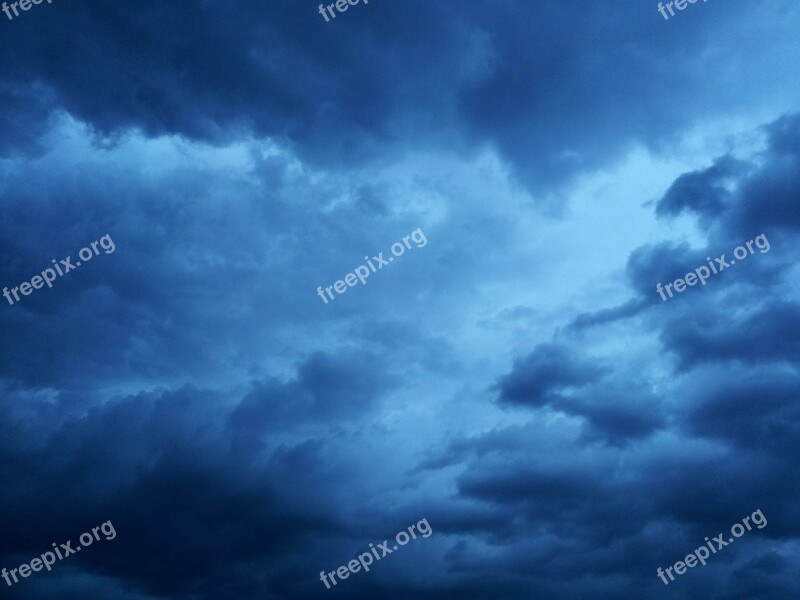 Storm Clouds Thunderstorm Dark Clouds Clouds Form Mood