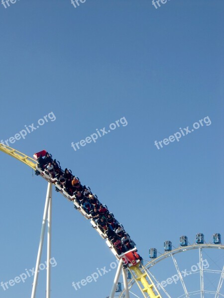 Roller Coaster Fairground Oktoberfest Folk Festival Ride