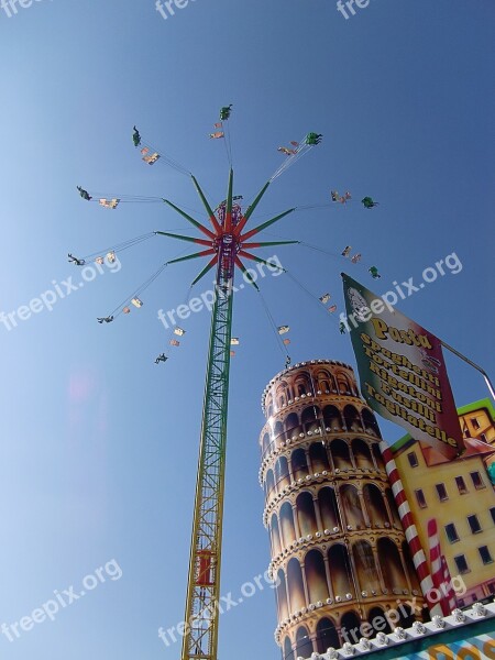 Fairground Oktoberfest Folk Festival Ride Chain Carousel