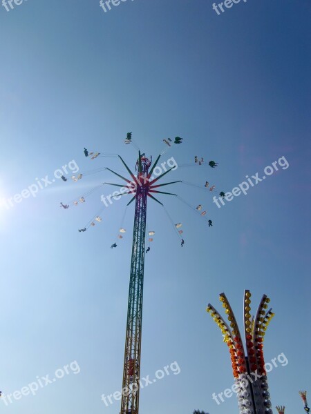 Fairground Oktoberfest Folk Festival Ride Chain Carousel