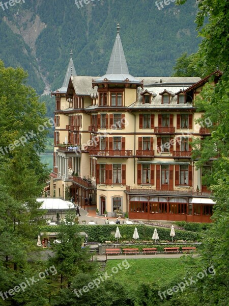 Building Hotel Switzerland Scenic Scenery