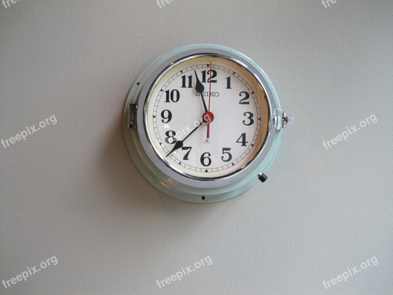 Clock Time Wall Pointer Time Indicating