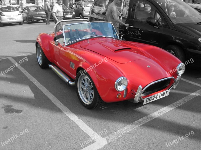 Cobra Sports Car Sports Car Red Car Auto