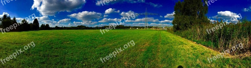 Panorama Nature Landscape Sky Distant View