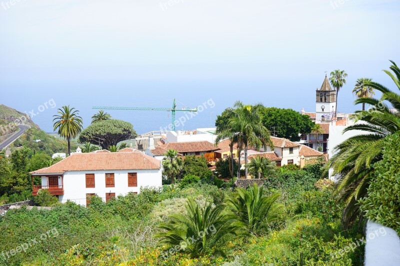 Village Icod De Los Vinos Tenerife Bergdorf Canary Islands