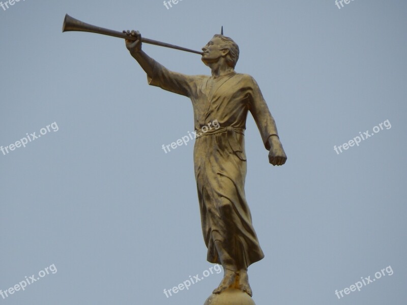 Angel Statue Moroni Mormon Temple