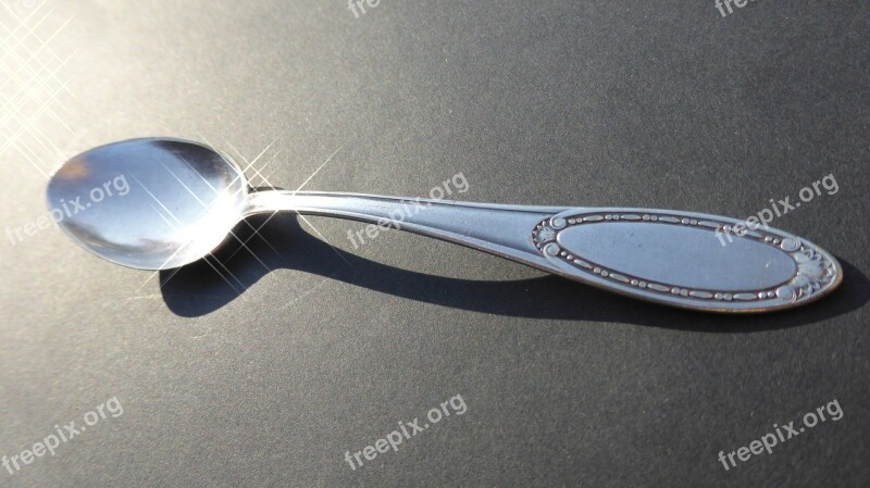 Slberloeffel Spoon Shiny Silver Reflect