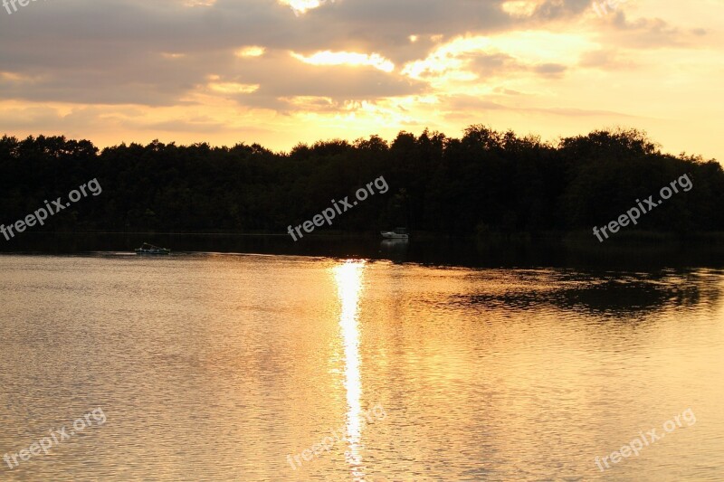 Abendstimmung Havel Water Lake Mirroring