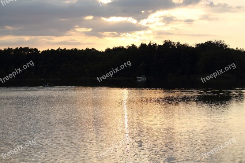 Abendstimmung Havel Water Lake Mirroring