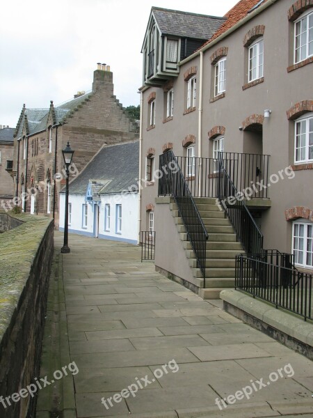 Building Old Fashioned Berwick Upon Tweed Berwick City